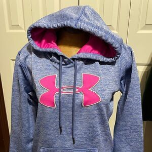 Under Armour ColdGear Blue/Pink Womens Medium Hoodie